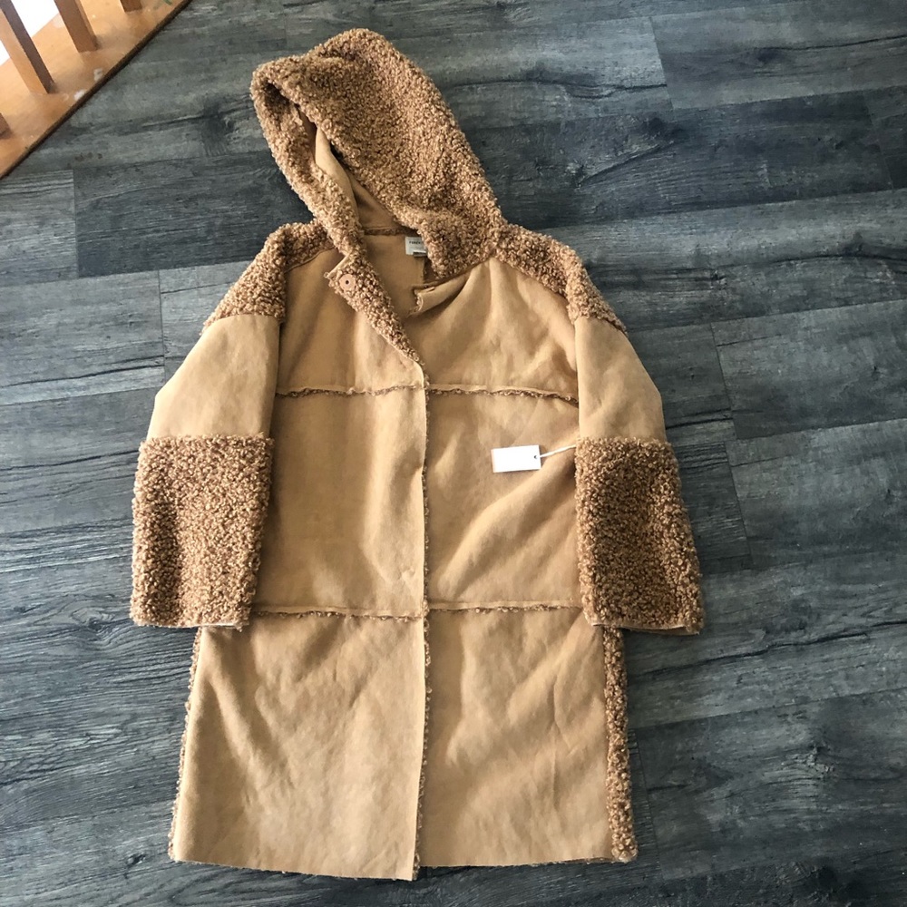 Forever 21 Contemporary- Sherpa Suede Jacket